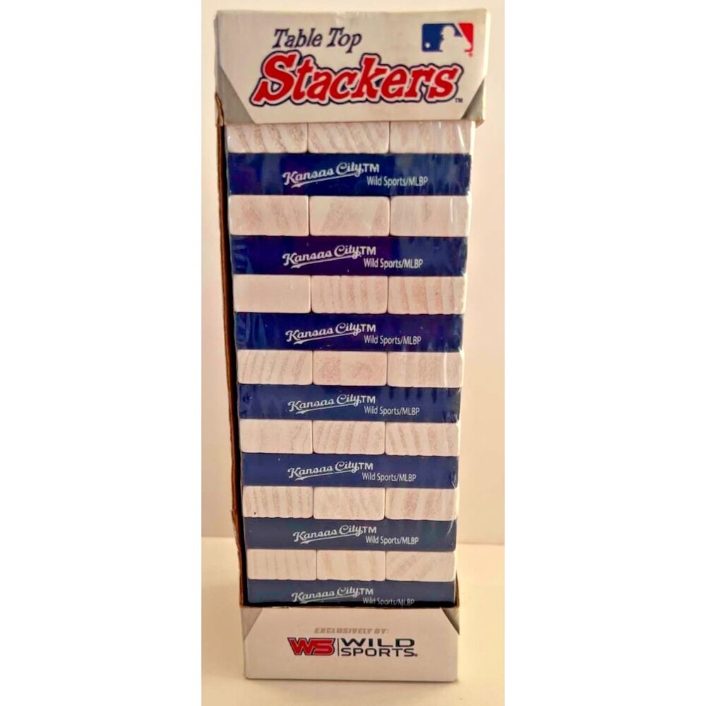 MLB Kansas City ROYALS Table Top Stackers Skill Party Game Baseball Team Logo